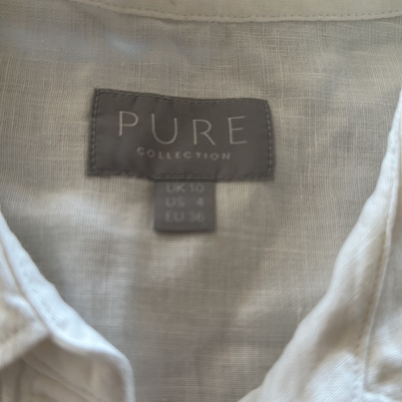 Pure Collection Linen Shirt Sz 4 - Picture 5 of 5